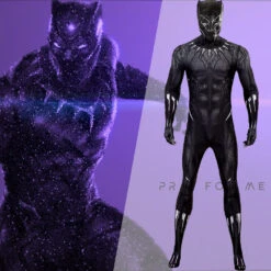 Gvavaya Live-action Derivative Cosplay Black Panther King Of Wakanda T'Challa Cosplay Costume T'Challa Cosplay Jumpsuit