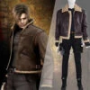 Gvavaya Game Cosplay Resident Evil 4 Leon S. Kennedy Cosplay Costume Leon S. Kennedy Cosplay