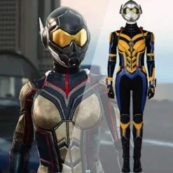 Gvavaya Movie Cosplay Ant-Man And The Wasp: Quantumania Hope Wasp Cosplay Costume Hope Wasp Cosplay Leather Suit