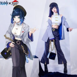 Gvavaya Game Cosplay Genshin Impact X Pizza Hut YeLan Cosplay Costume YeLan Cosplay