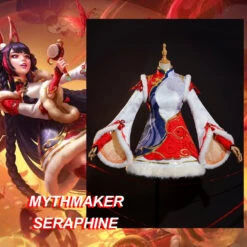 Gvavaya Game Cosplay League Of Legends Mythmaker Seraphine Cosplay Costume LOL Cosplay