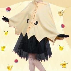 [Ready To Ship] Gvavaya Anime Cosplay Pokémon Pikachu Cosplay Costume Pikachu Personification Cloak