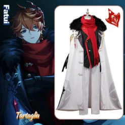 Gvavaya Game Cosplay Genshin Impact Fatui Harbinger Tartaglia Cosplay Costume Fatui Tartaglia Cosplay