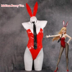 Gvavaya Cosplay Chainsaw Man Power Bunny Ver. Costume Makima Bunny Girl Cosplay