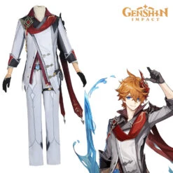 Gvavaya Game Cosplay Genshin Impact Liyue Tartaglia Cosplay Costume Genshin Cosplay