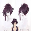 Gvavaya Anime Cosplay Hell's Paradise: Jigokuraku Yuzuriha Cosplay Wig Mixed Purple 35cm Hair