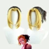 Gvavaya Anime Cosplay Demon Slayer: Kimetsu No Yaiba Makio Cosplay Wig Gold & Black 30cm Hair