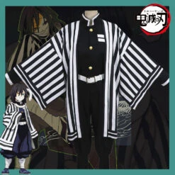 Gvavaya Cosplay Demon Slayer: Kimetsu No Yaiba Iguro Obanai Cosplay Costume Demon Slaying Corps Uniform