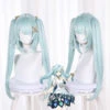 Gvavaya Game Cosplay Genshin Impact Faruzan Cosplay Wig 60cm Mixed Blue Green Hair