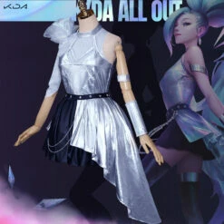 Gvavaya Cosplay LOL KDA All Out Seraphine Cosplay Costume League Of Legends The Rogue Assassin K/DA