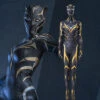 Gvavaya Live-action Derivative Cosplay Black Panther Princess Wakanda Shuri Cosplay Costume Shuri Cosplay Jumpsuit（Type B）