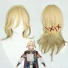 Gvavaya Game Cosplay Genshin Impact Kaveh Cosplay Wig 50cm Mixed Golden Hair