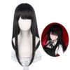 Gvavaya Anime Cosplay Chainsaw Man Asa Mitaka Cosplay Wig 60cm Black Hair