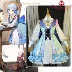 Gvavaya Game Cosplay Genshin Impact Kamisato Ayaka New Outfit Springbloom Missive Cosplay Costume Genshin Cosplay