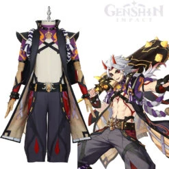 Gvavaya Game Cosplay Genshin Impact Atataki Itto Cosplay Costume Genshin Cosplay