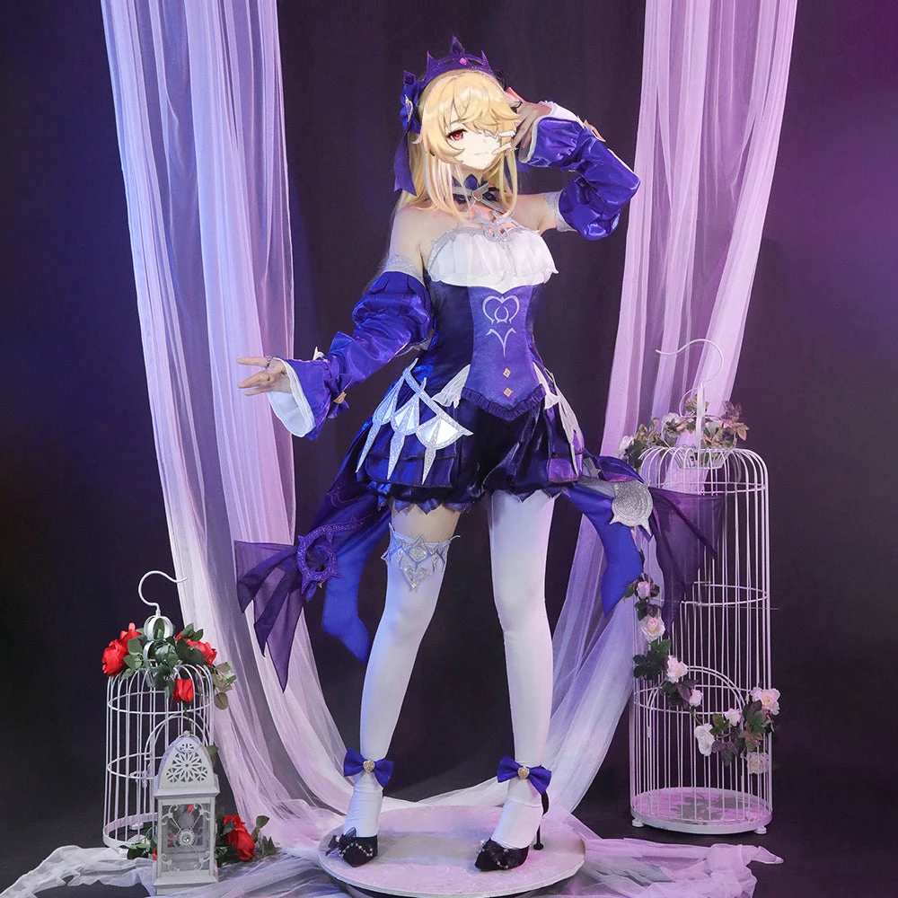 Gvavaya Game Cosplay Genshin Impact Fischl's New Outfit Ein Immernachtstraum Cosplay Costume Ver.B 1 Gvavaya Game Cosplay Genshin Impact Fischl's New Outfit Ein Immernachtstraum Cosplay Costume Ver.B