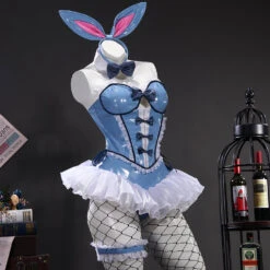 Gvavaya Game Cosplay My Dress-Up Darling Kitagawa Cosplay Marin Blue Bunny Girl Cosplay Costume