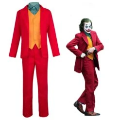 Gvavaya The Joker Joaquin Phoenix Arthur Fleck Cosplay Costume Halloween Party Clown Jocker Cosplay Costume