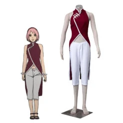 [Ready To Ship] Gvavaya Anime Cosplay Naruto Haruno Sakura Cosplay Costume Haruno Sakura Cosplay Fourth Generation Suit