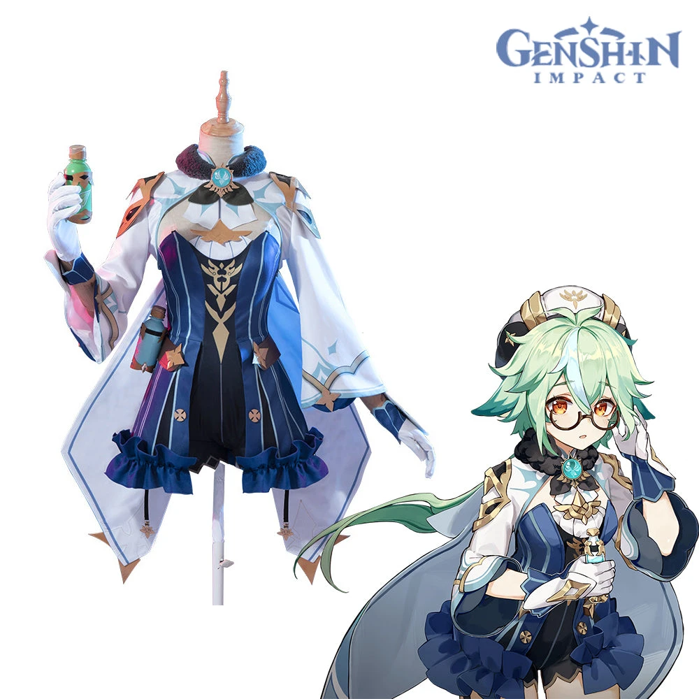 Gvavaya Game Cosplay Genshin Impact Mondstadt Sucrose Cosplay Costume Genshin Cosplay 1 Gvavaya Game Cosplay Genshin Impact Mondstadt Sucrose Cosplay Costume Genshin Cosplay