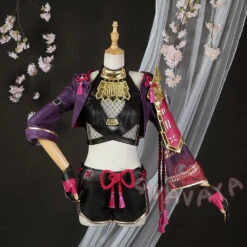 Gvavaya Game Cosplay Genshin Impact Kuki Shinobu Cosplay Costume Genshin Cosplay Ver. A
