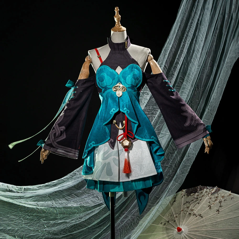 Gvavaya Game Cosplay Honkai Impact: Star Rail Cosplay Star Rail Qingque Cosplay Costume 2 Gvavaya Game Cosplay Honkai Impact: Star Rail Cosplay Star Rail Qingque Cosplay Costume - Image 2