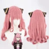 Gvavaya Anime Cosplay Spy X Family Anya Forger Adult Version Cosplay Wig 58cm Pink Hair