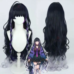 Gvavaya Cosplay Nijisanji Vtuber Xsoleil Meloco Kyoran Cosplay Wig 110cm Hair