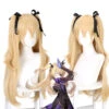 Gvavaya Game Cosplay Genshin Impact Fischl Cosplay Wig Yellow 85cm Hair