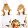 Gvavaya Game Film Cosplay Super Mario Bros Princess Peach Cosplay Wig 70cm Yellow Hair