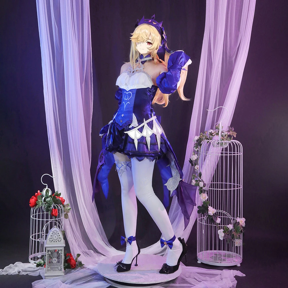 Gvavaya Game Cosplay Genshin Impact Fischl's New Outfit Ein Immernachtstraum Cosplay Costume Ver.B 2 Gvavaya Game Cosplay Genshin Impact Fischl's New Outfit Ein Immernachtstraum Cosplay Costume Ver.B - Image 2