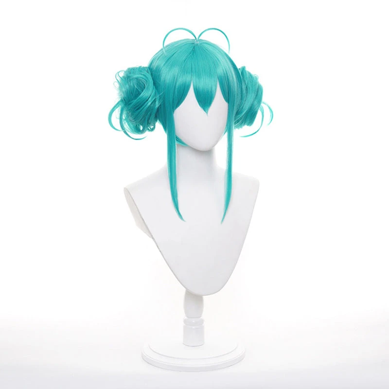 Gvavaya Game Cosplay Vocaloid Hatsune Miku BiCuteBunnies Ver Cosplay Wig Green 30cm Long Hair 2 Gvavaya Game Cosplay Vocaloid Hatsune Miku BiCuteBunnies Ver Cosplay Wig Green 30cm Long Hair - Image 2