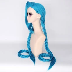 Gvavaya Cosplay LOL League Of Legends Jinx 120cm Cosplay Wig -Gvavaya Deals Store 3741149189 526402580