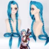Gvavaya Cosplay LOL League Of Legends Jinx 120cm Cosplay Wig