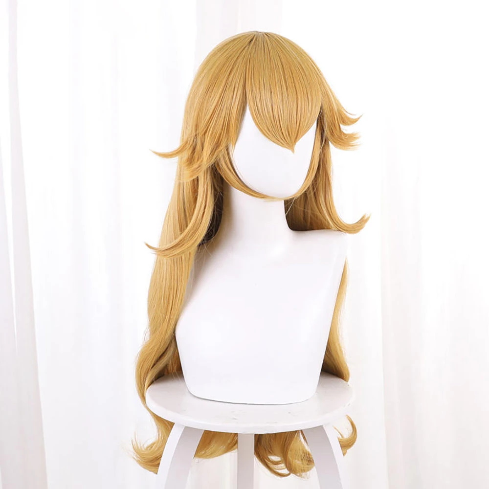 Gvavaya Game Film Cosplay Super Mario Bros Princess Peach Cosplay Wig 70cm Yellow Hair 3 Gvavaya Game Film Cosplay Super Mario Bros Princess Peach Cosplay Wig 70cm Yellow Hair - Image 3