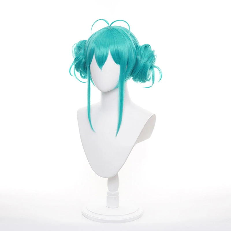 Gvavaya Game Cosplay Vocaloid Hatsune Miku BiCuteBunnies Ver Cosplay Wig Green 30cm Long Hair 3 Gvavaya Game Cosplay Vocaloid Hatsune Miku BiCuteBunnies Ver Cosplay Wig Green 30cm Long Hair - Image 3