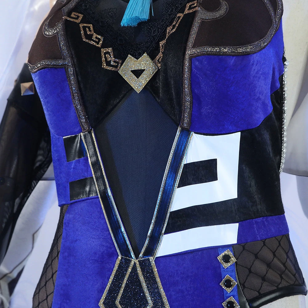 Gvavaya Game Cosplay Genshin Impact Yelan Cosplay Costume Genshin Cosplay Ver. A 6 Gvavaya Game Cosplay Genshin Impact Yelan Cosplay Costume Genshin Cosplay Ver. A - Image 6