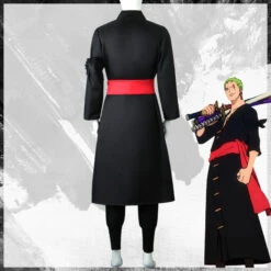 [Ready To Ship] Gvavaya Anime Cosplay ONE PIECE Roronoa Zoro Cosplay Costume Roronoa Zoro Cosplay Black Robe Syle -Gvavaya Deals Store 3 e15e8514 bb25 4500 8c4f 905e18369709