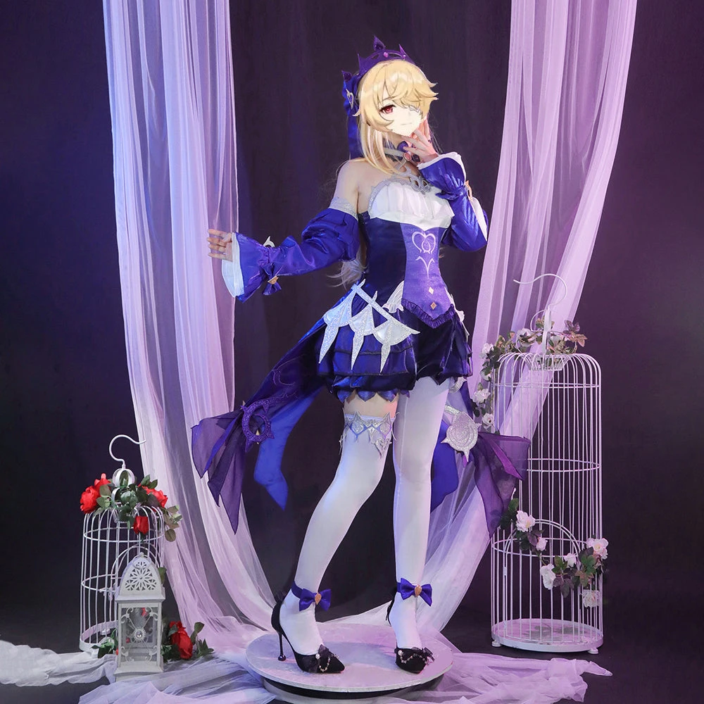 Gvavaya Game Cosplay Genshin Impact Fischl's New Outfit Ein Immernachtstraum Cosplay Costume Ver.B 3 Gvavaya Game Cosplay Genshin Impact Fischl's New Outfit Ein Immernachtstraum Cosplay Costume Ver.B - Image 3