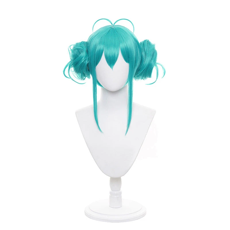 Gvavaya Game Cosplay Vocaloid Hatsune Miku BiCuteBunnies Ver Cosplay Wig Green 30cm Long Hair 4 Gvavaya Game Cosplay Vocaloid Hatsune Miku BiCuteBunnies Ver Cosplay Wig Green 30cm Long Hair - Image 4