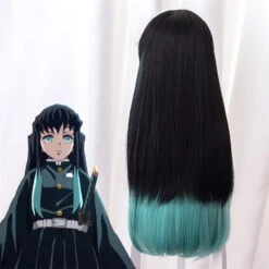 Gvavaya Anime Cosplay Demon Slayer: Kimetsu No Yaiba Tokitou Muichirou Cosplay Wig 75cm Hair -Gvavaya Deals Store 4 2931016c f164 4f28 ae85 0fef3e16cbaf