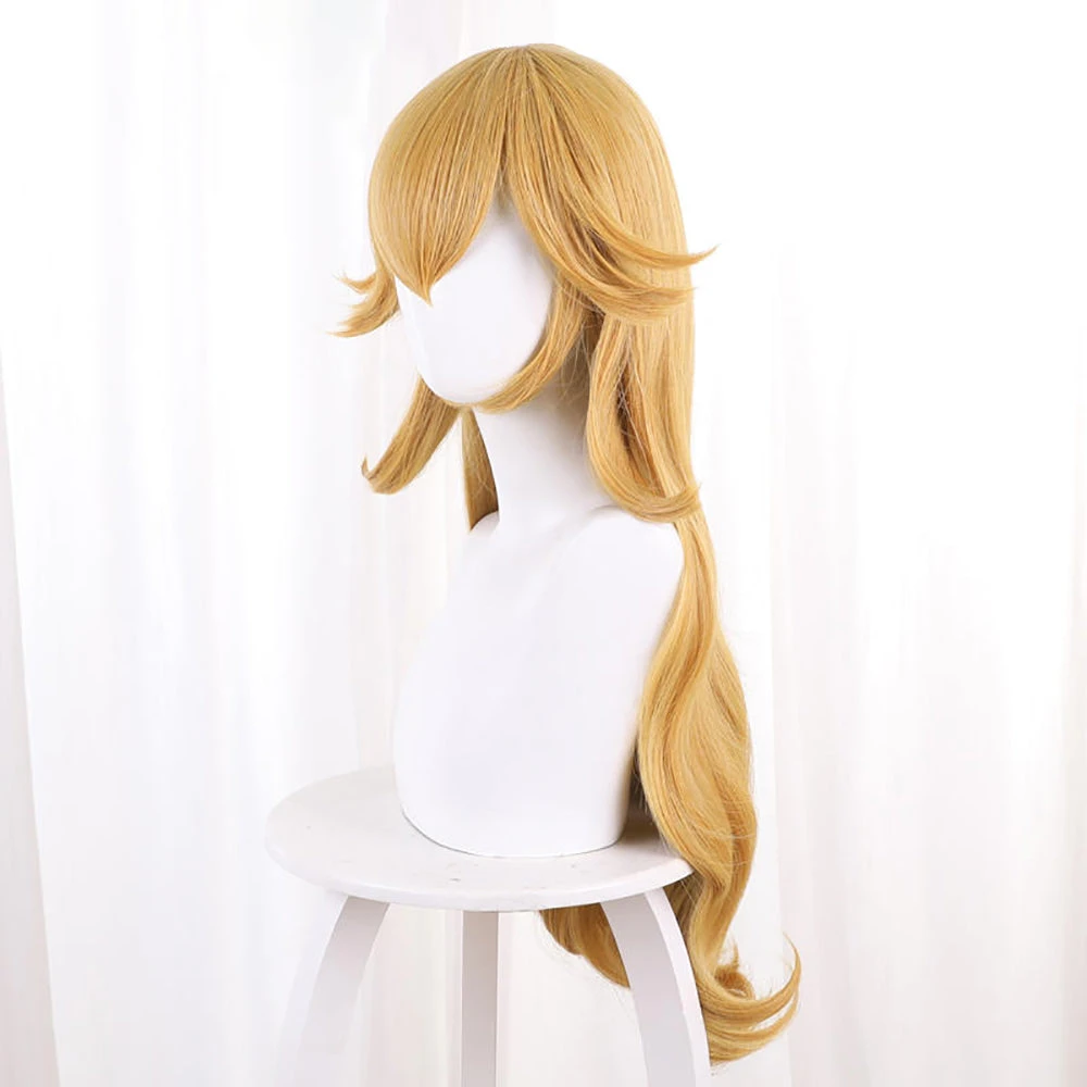 Gvavaya Game Film Cosplay Super Mario Bros Princess Peach Cosplay Wig 70cm Yellow Hair 4 Gvavaya Game Film Cosplay Super Mario Bros Princess Peach Cosplay Wig 70cm Yellow Hair - Image 4