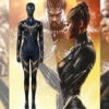 Gvavaya Live-action Derivative Cosplay Black Panther Princess Wakanda Shuri Cosplay Costume Shuri Cosplay Jumpsuit（Type C）