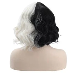 Gvavaya Cosplay Cruella De Vil Short Curly Hair Props Halloween Party Cosplay Wig Cruella Wig -Gvavaya Deals Store 999A0027
