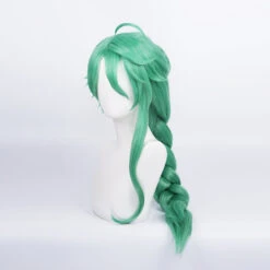 Gvavaya Game Cosplay Genshin Impact Baizhu Cosplay Wig 110cm Green Hair -Gvavaya Deals Store DSC02328
