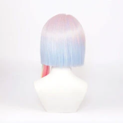 Gvavaya Cosplay Anime Cyberpunk Edgerunners Lucy Cosplay Wig Mixed Color 45cm Hair -Gvavaya Deals Store DSC05818