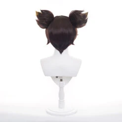 Gvavaya Game Cosplay Genshin Impact Xinyan Cosplay Wig Brown Mixed 30cm Hair -Gvavaya Deals Store DSC08231