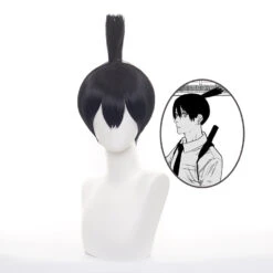 Gvavaya Anime Cosplay Chainsaw Man Hayakawa Aki Cosplay Wig 30cm Black Hair