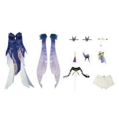 Gvavaya Game Cosplay Genshin Impact Ningguang Orchid's Evening Gown Outfit Ningguang Cosplay Costume Version B -Gvavaya Deals Store IMG 4944