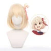 Gvavaya Anime Cosplay Lycoris Recoil Chisato Nishikigi Cosplay Wig 33cm Blond Hair